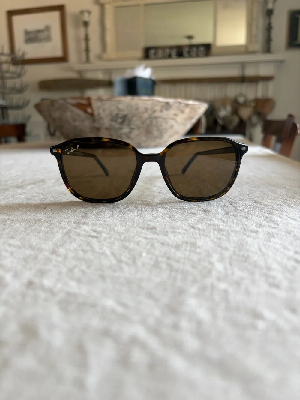 Ray-Ban Leonard Frame Sunglasses with Brown Lenses